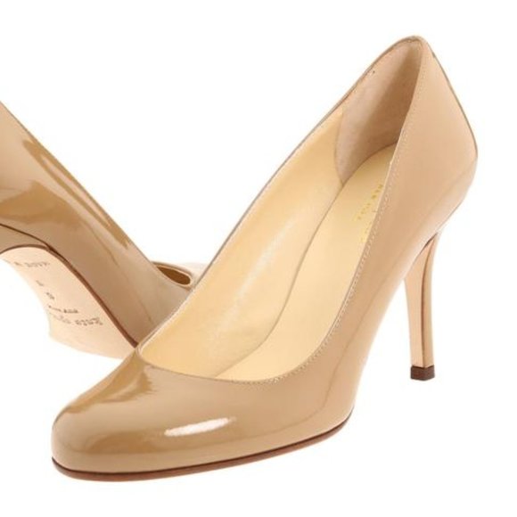 Kate Spade Nude Karolina Patent Leather Pumps - Picture 1 of 2